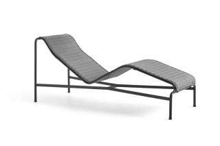 HAY - Palissade Sitzauflage für Chaise Longue - antracite textile - outdoor