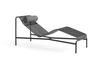 HAY - Palissade Nackenrolle für Chaise Longue - antracite textile - outdoor