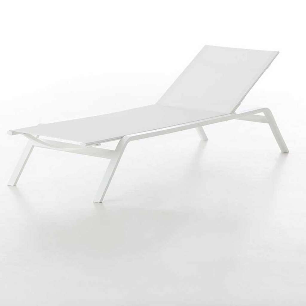 Gandia Blasco - Stack Liegestuhl - Gestell anthrazit - silber - outdoor