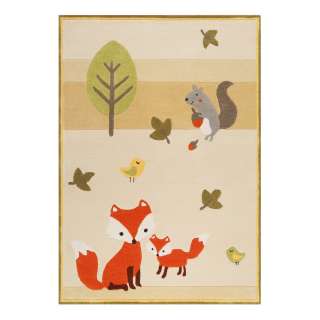home24 Kinderteppich E-Fox in the Wood