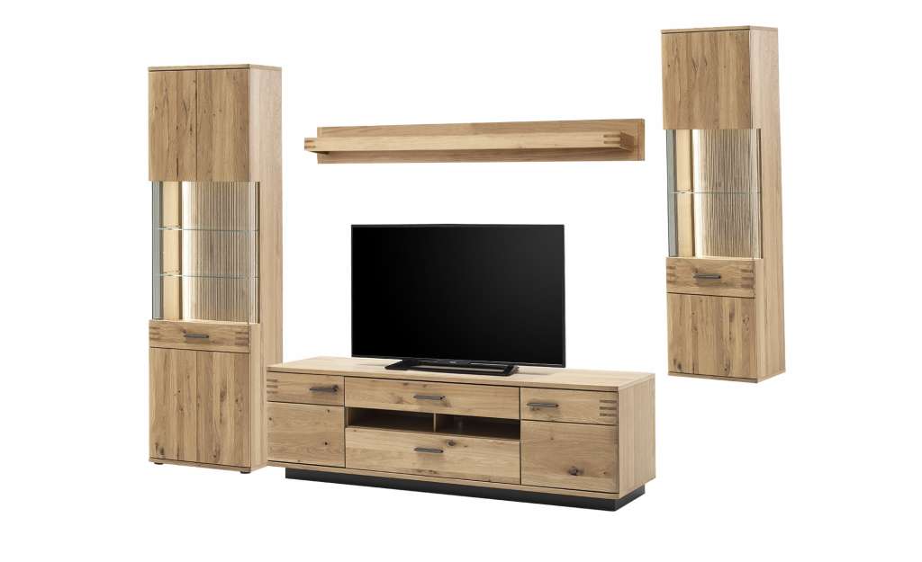 Woodford Wohnkombination  Monta ¦ holzfarben Wohnwände - Höffner