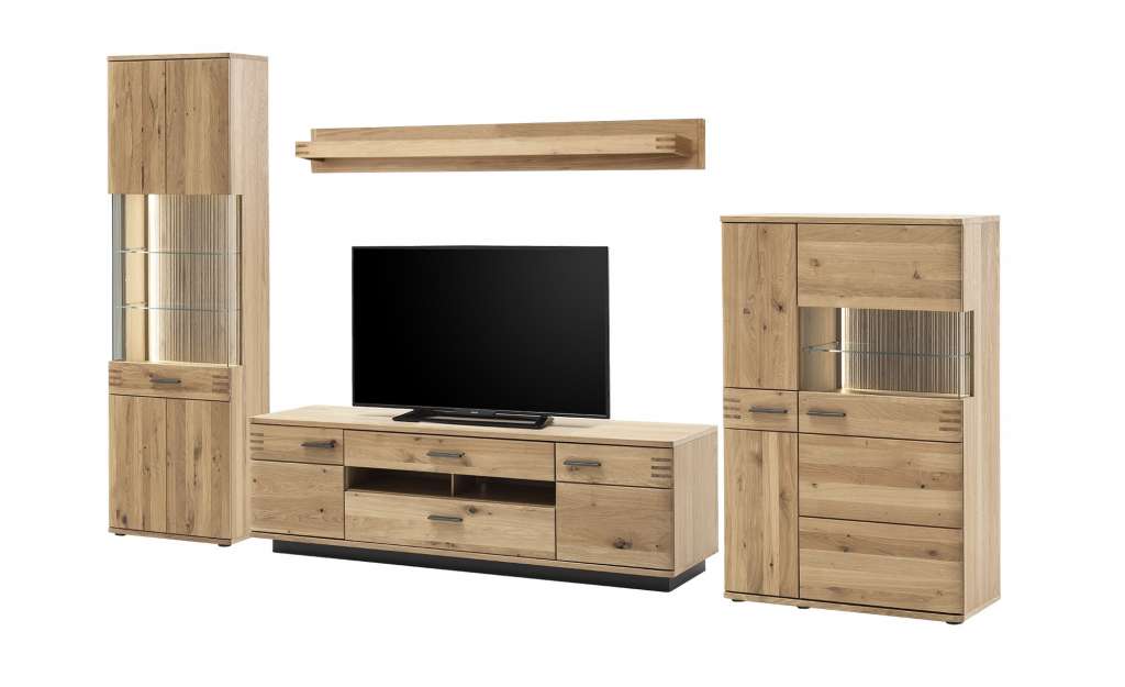 Woodford Wohnkombination  Monta ¦ holzfarben Wohnwände - Höffner