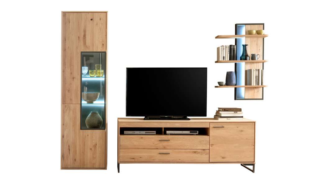 Woodford Wohnkombination  Oakland ¦ holzfarben Wohnwände - Höffner