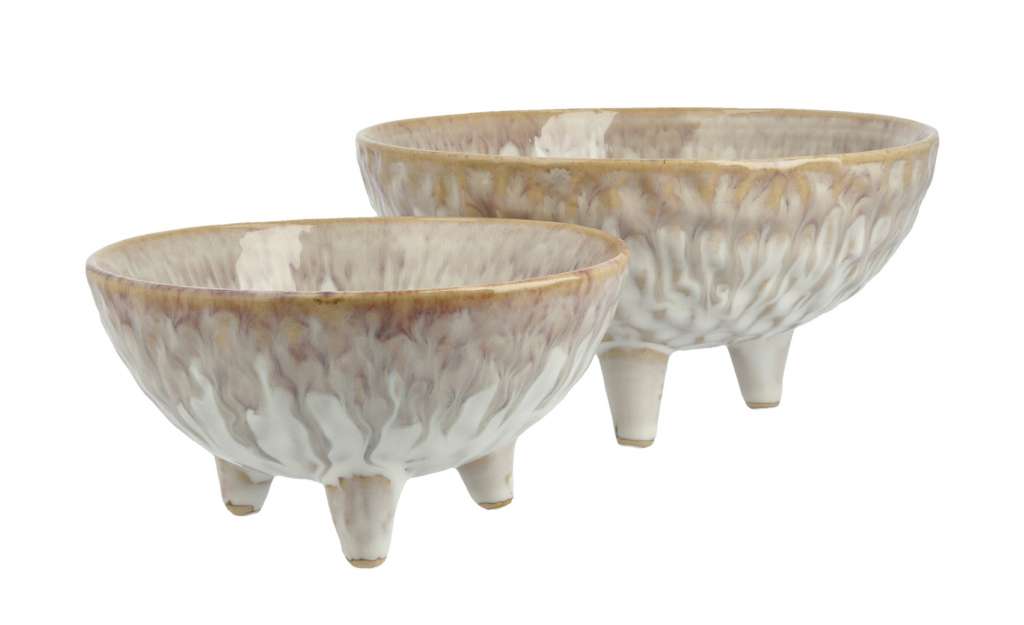 Deko Schale, 2er Set ¦ creme ¦ Steingut Dekoration > Deko-Schalen - Höffner