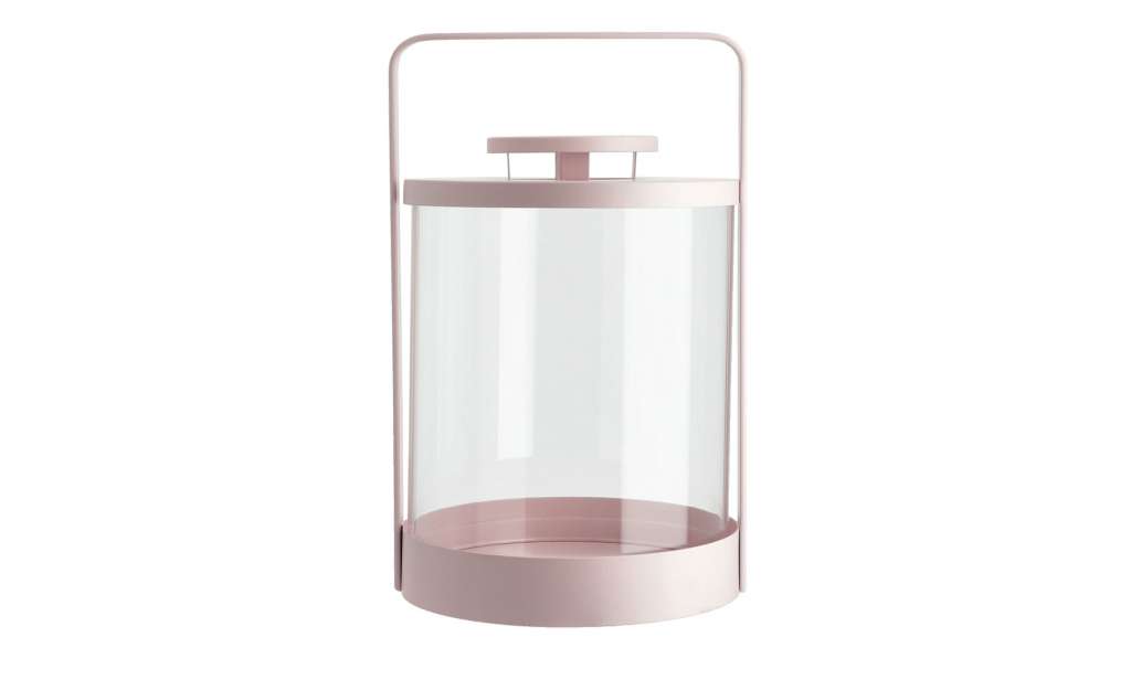 Laterne ¦ rosa/pink ¦ Glas , Metall Dekoration > Laternen & Windlichter - Höffner