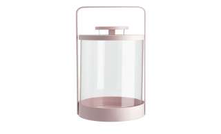 Laterne ¦ rosa/pink ¦ Glas , Metall Dekoration > Laternen & Windlichter - Höffner