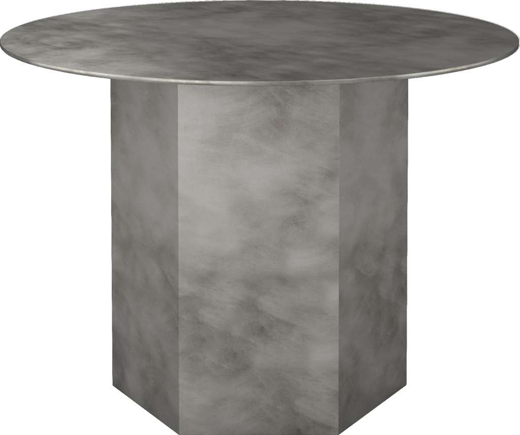 Gubi - Epic Couchtisch - Misty Gray Steel - Ø60 cm - indoor