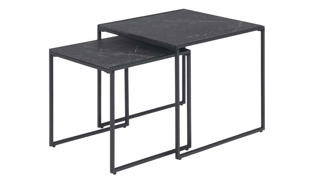 Couchtisch, 2er-Set  Ortygia ¦ schwarz Tische > Couchtische > Couchtische rechteckig - Höffner
