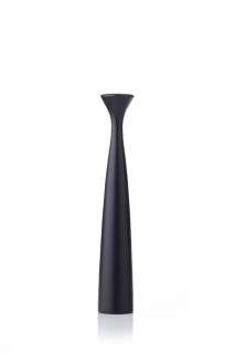 applicata - Rose candleholder -  black - indoor