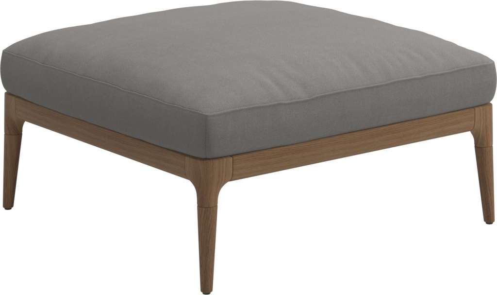 Gloster - Lima Ottomane - Fife Canvas Grey - outdoor