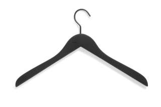 HAY - Soft Coat Hanger 4er Set Kleiderbügel - black - slim - indoor