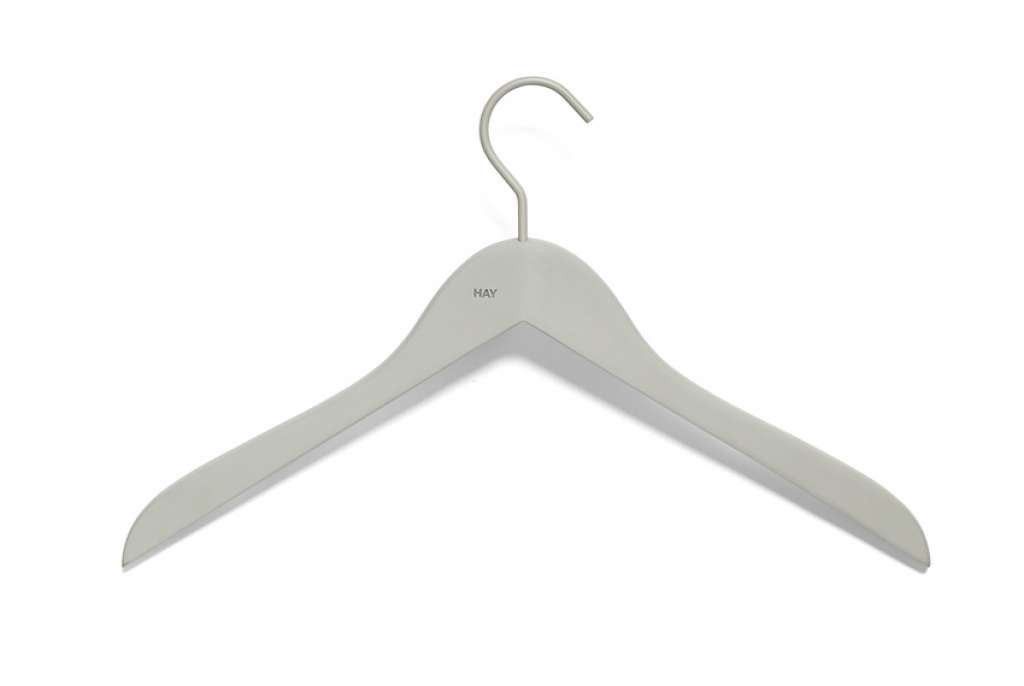 HAY - Soft Coat Hanger 4er Set Kleiderbügel - grey - slim - indoor
