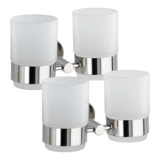 home24 Zahnputzbecherhalter Duo Bosio (2er-Set)