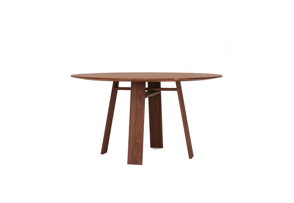 Zeitraum - Bondt Tisch - rund - europ. Nussbaum massiv - 180 cm - indoor