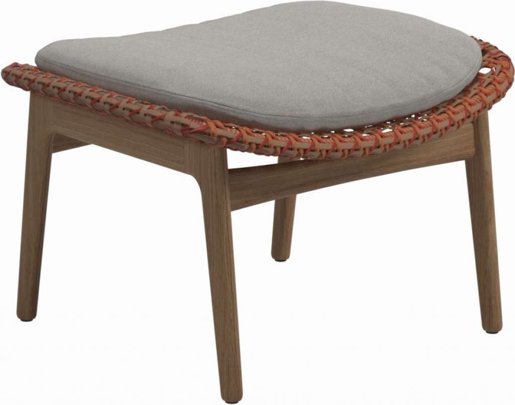 Gloster - Kay Ottomane - Geflecht: Copper - Kissen:  - Tuck Malt - outdoor