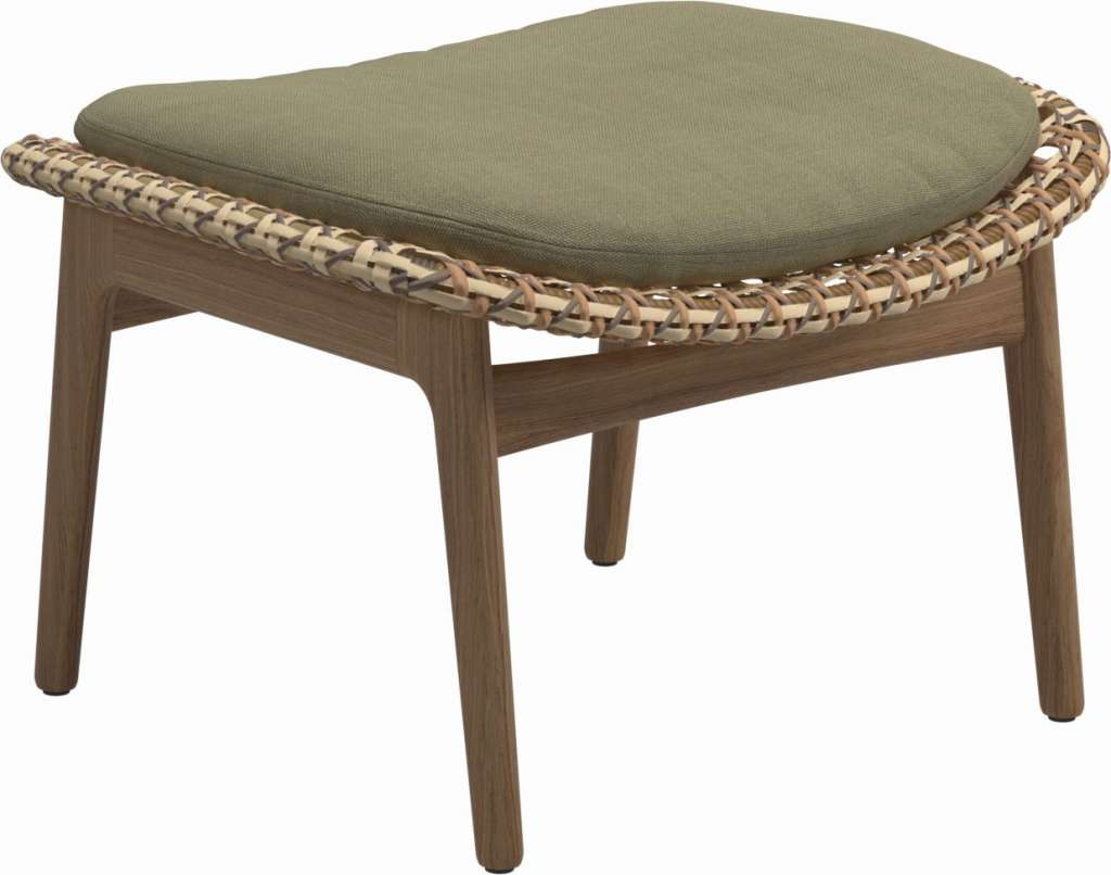 Gloster - Kay Ottomane - Geflecht: Harvest - Kissen:  - Fife Quince Yellow - outdoor