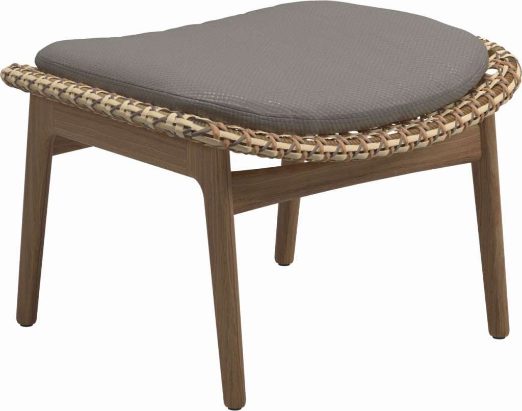 Gloster - Kay Ottomane - Geflecht: Harvest - Kissen:  - Dot Nimbus - outdoor