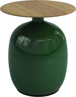 Gloster - Blow Beistelltisch Low - Emerald - outdoor