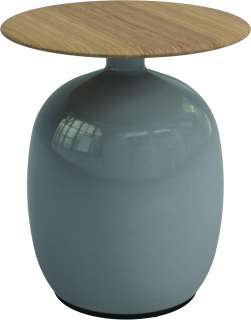 Gloster - Blow Beistelltisch Low - Smoke - outdoor
