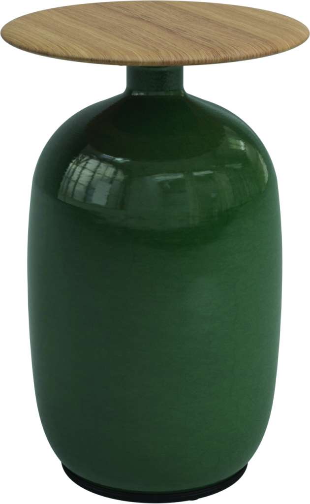 Gloster - Blow Beistelltisch High - Emerald - outdoor