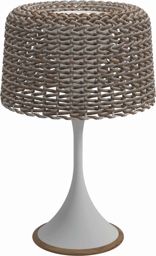 Gloster - Ambient Mesh Stehleuchte klein - White - indoor