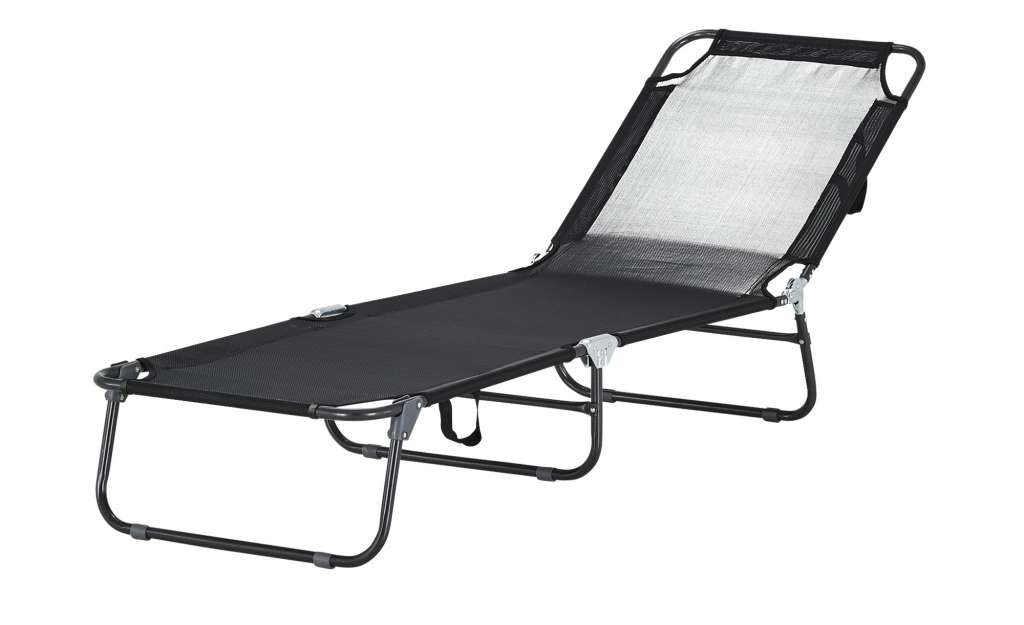 Gartenliege  Braga ¦ schwarz Garten > Gartenmöbel > Gartenliegen - Höffner