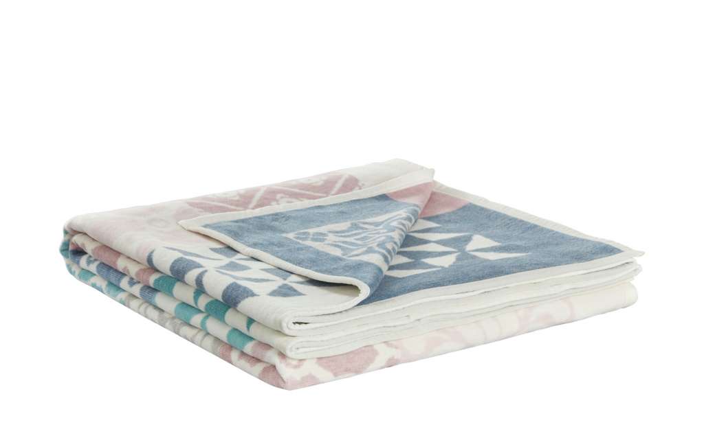 Jacquard Wohndecke   Patchwork ¦ weiß ¦ 100% Polyester Heimtextilien > Kuscheldecken - Höffner