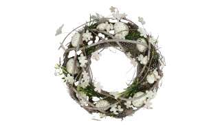Osterkranz ¦ weiß ¦ Naturprodukte, Kunststoff, HolzØ: 30 Dekoration > Kunstblumen - Höffner