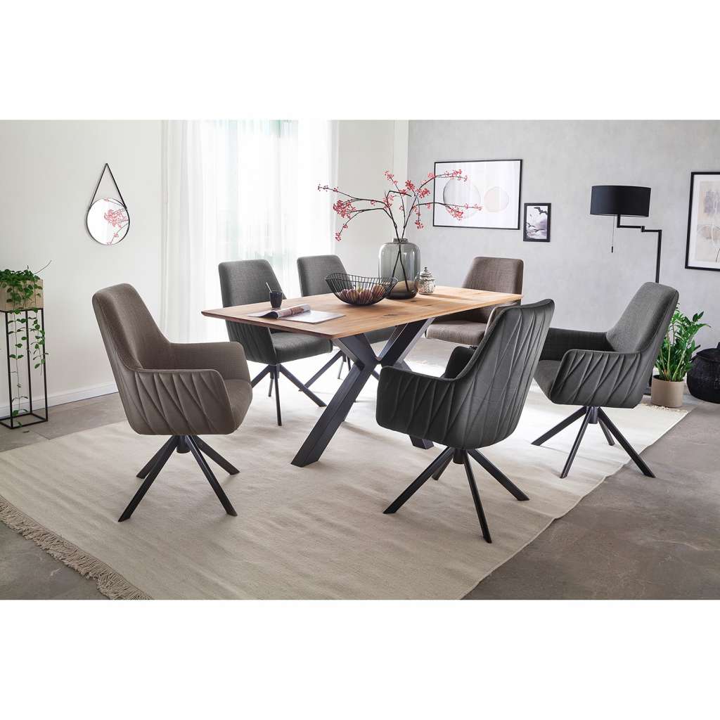 home24 Armlehnenstuhl Fleurey (2er-Set)