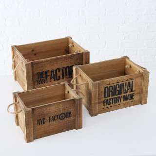 home24 Aufbewahrungsbox Factory (3-teilig)