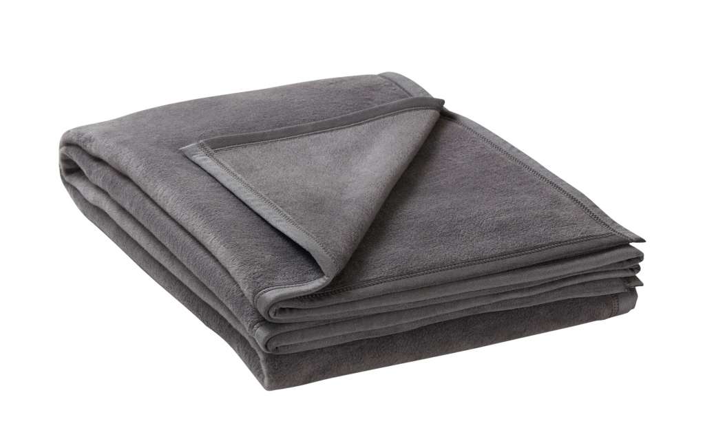IBENA Schlafdecke  Berlin ¦ grau ¦ 58% Baumwolle, 35% Polyacryl, 7% Polyester Heimtextilien > Kuscheldecken - Höffner