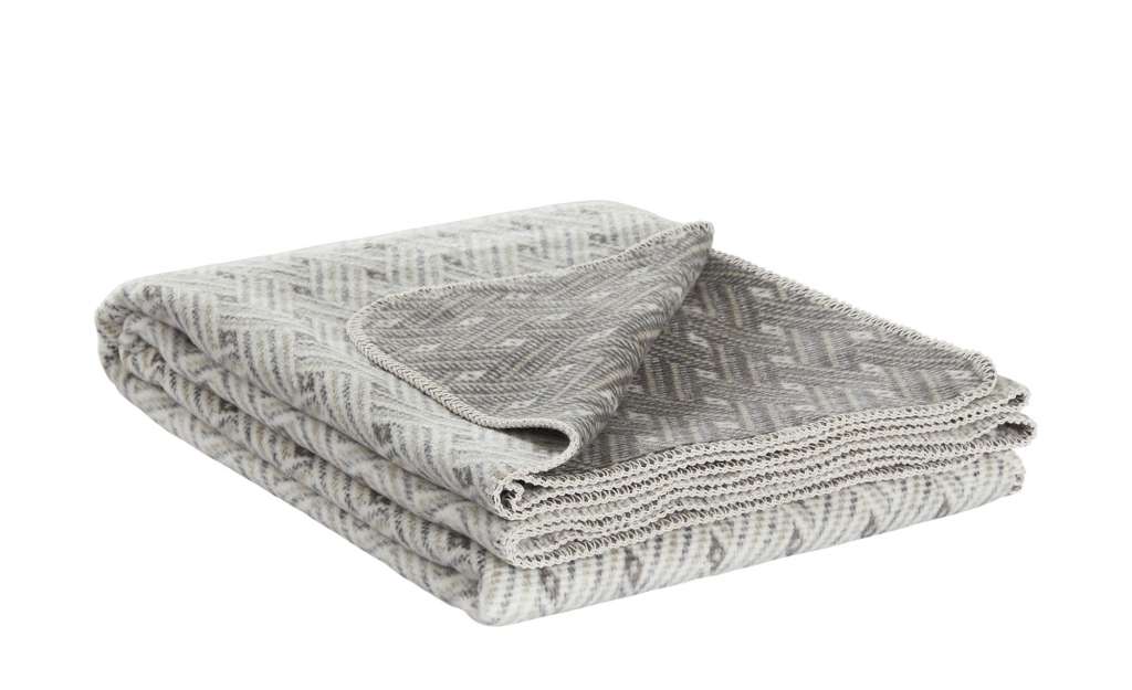 Biederlack Wohndecke  Network ¦ grau ¦ 50% Baumwolle, 43% Polyacryl, 7% Polyester Heimtextilien > Kuscheldecken - Höffner