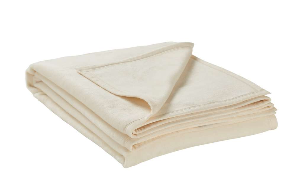 IBENA Schlafdecke  Berlin ¦ weiß ¦ 58% Baumwolle, 35% Polyacryl, 7% Polyester Heimtextilien > Kuscheldecken - Höffner