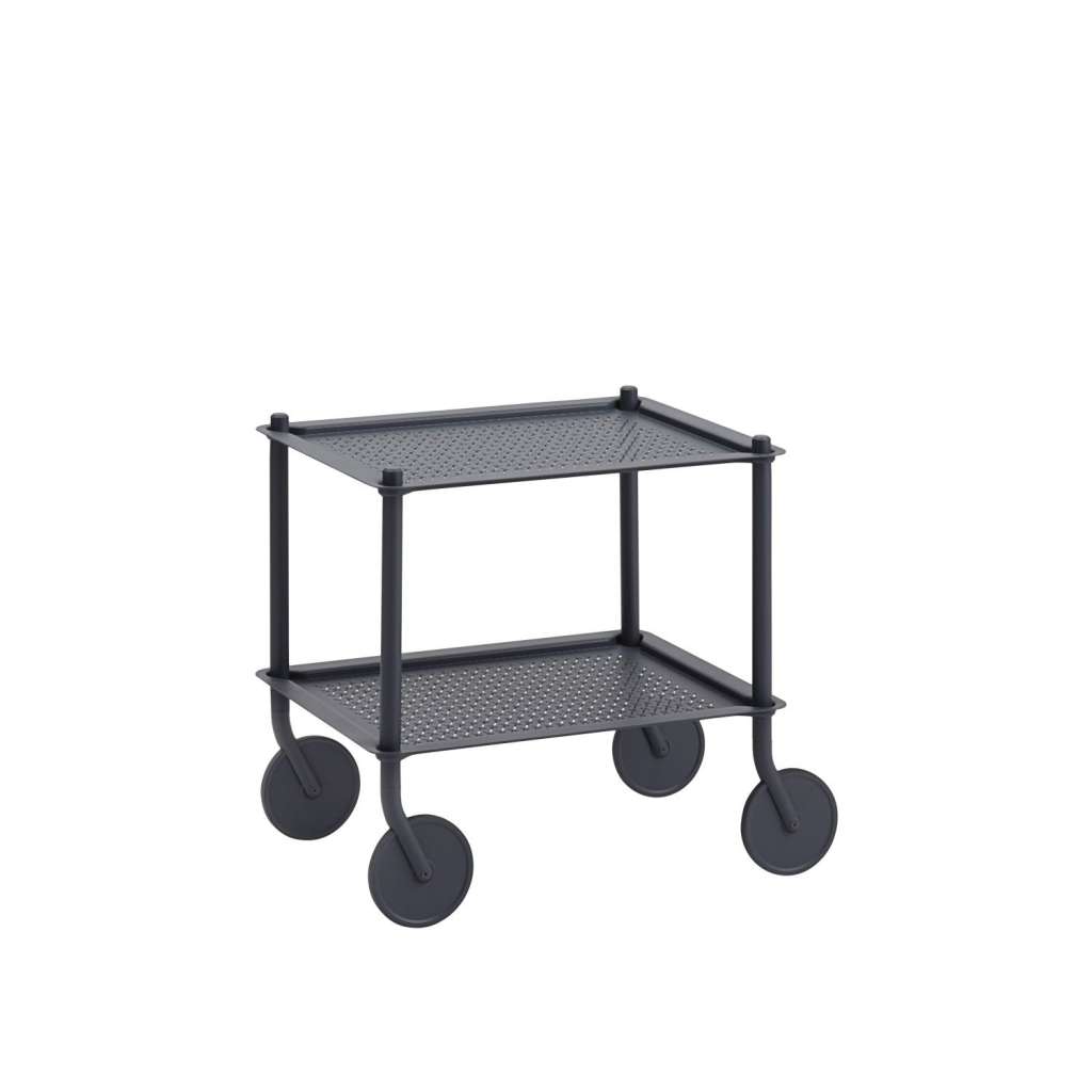 Muuto - Flow Servierwagen S - Blue-Grey - indoor