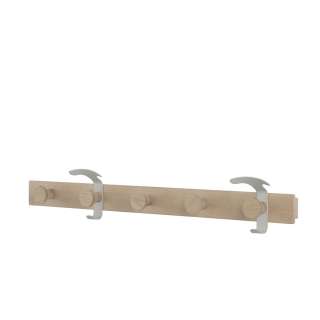 Muuto - Plank Garderobe - Oak/Grey - indoor