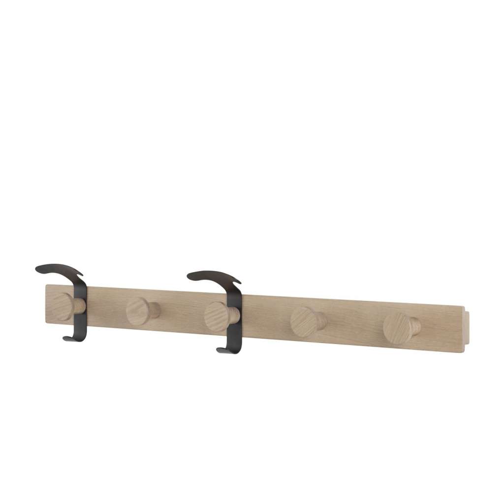 Muuto - Plank Garderobe - Oak/Black - indoor