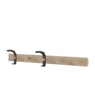 Muuto - Plank Garderobe - Oak/Black - indoor
