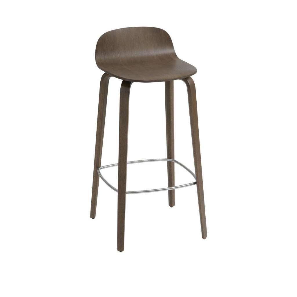 Muuto - Visu Barhocker - Stained Dark Brown - groß - indoor