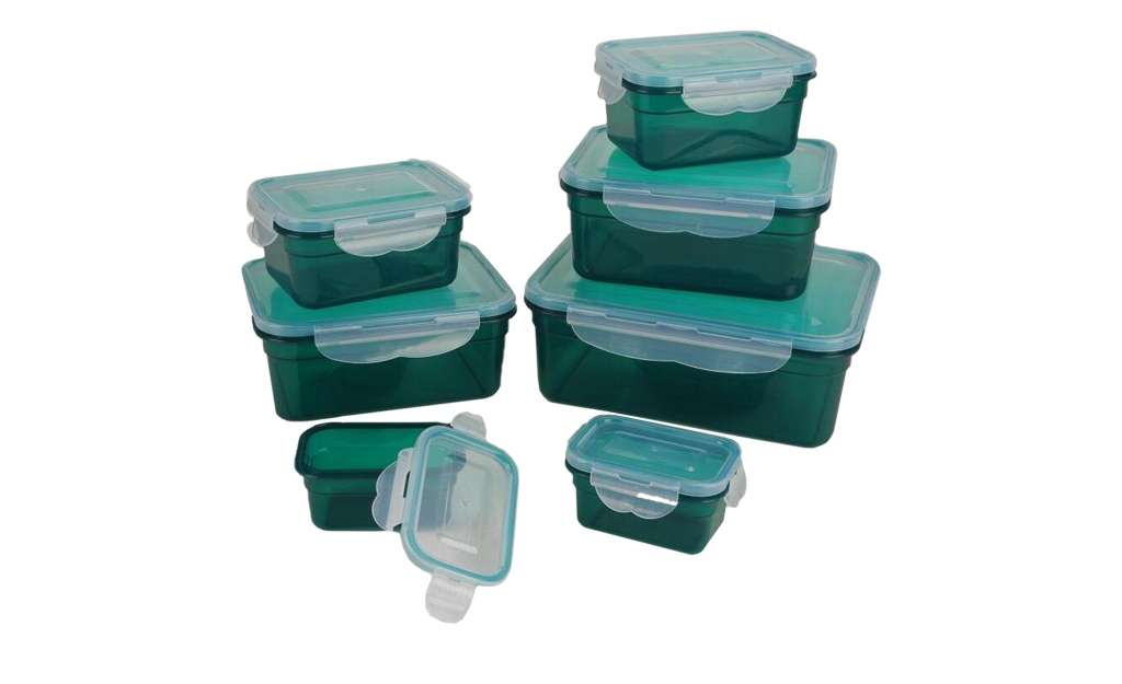 Frischhaltedosen-Set, 14-teilig ¦ grün ¦ Kunststoff Küchenzubehör & Helfer > Vorratsbehälter - Höffner