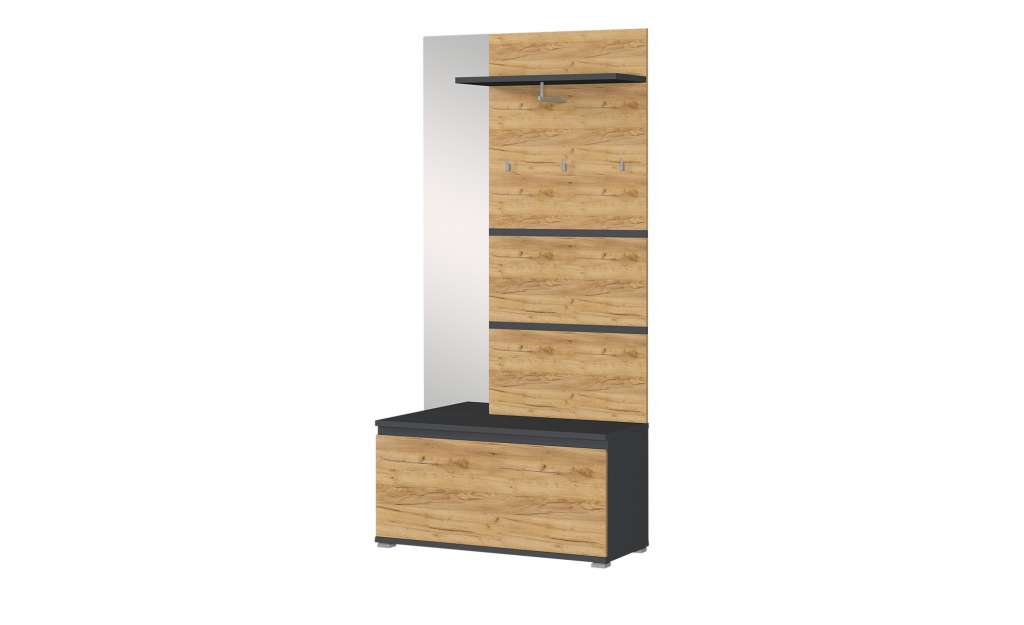uno Kompaktgarderobe   Lenni ¦ holzfarben Garderoben & Kleiderstangen > Garderoben - Höffner