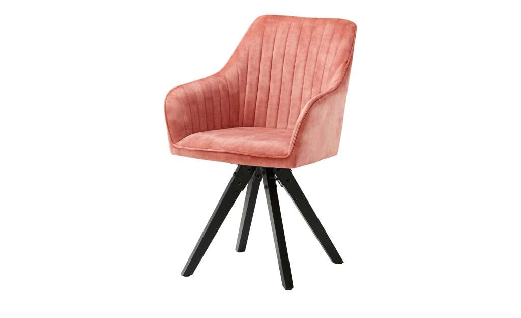 Polsterstuhl  Benito ¦ rosa/pink Stühle > Esszimmerstühle > Esszimmerstühle mit Armlehnen - Höffner