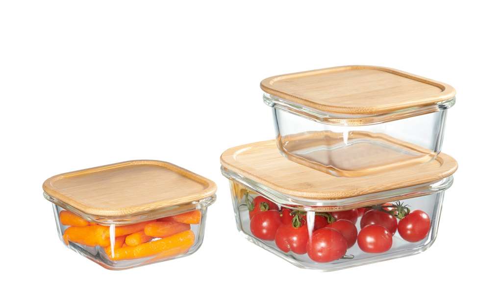 Ritzenhoff & Breker Vorratsdosen, 3er-Set   Esperanza ¦ transparent/klar ¦ Silikon, Glas , Bambus Küchenzubehör & Helfer > Vorratsbehälter - Höffner