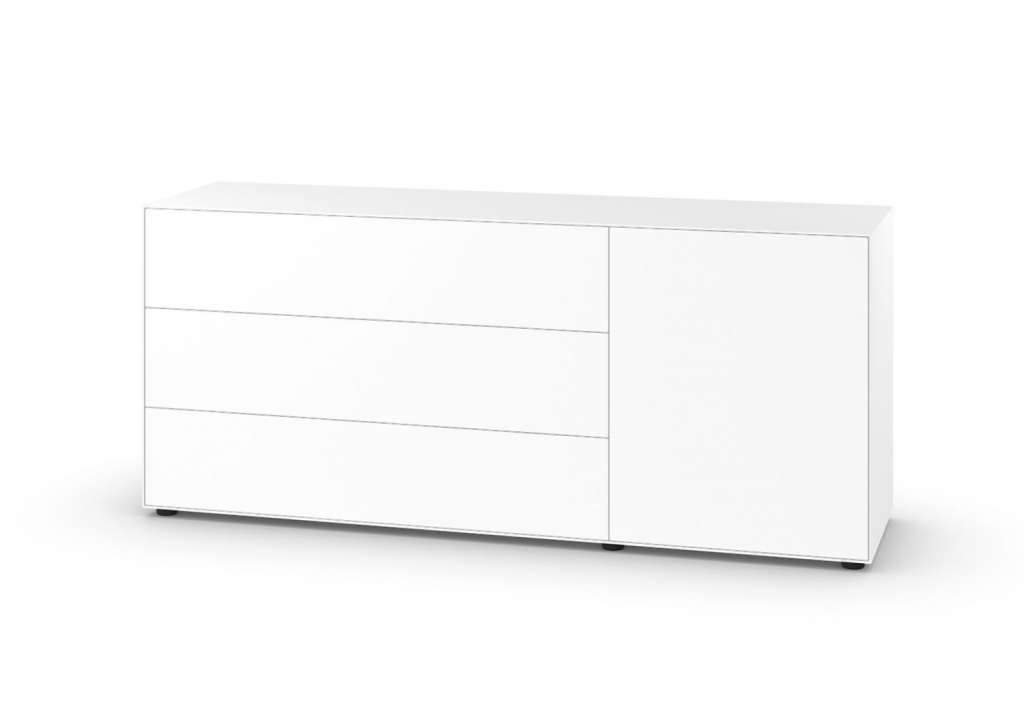 Piure - Nex Pur Kombibox Schublade/ Tür - weiß - H 77.5 cm - indoor