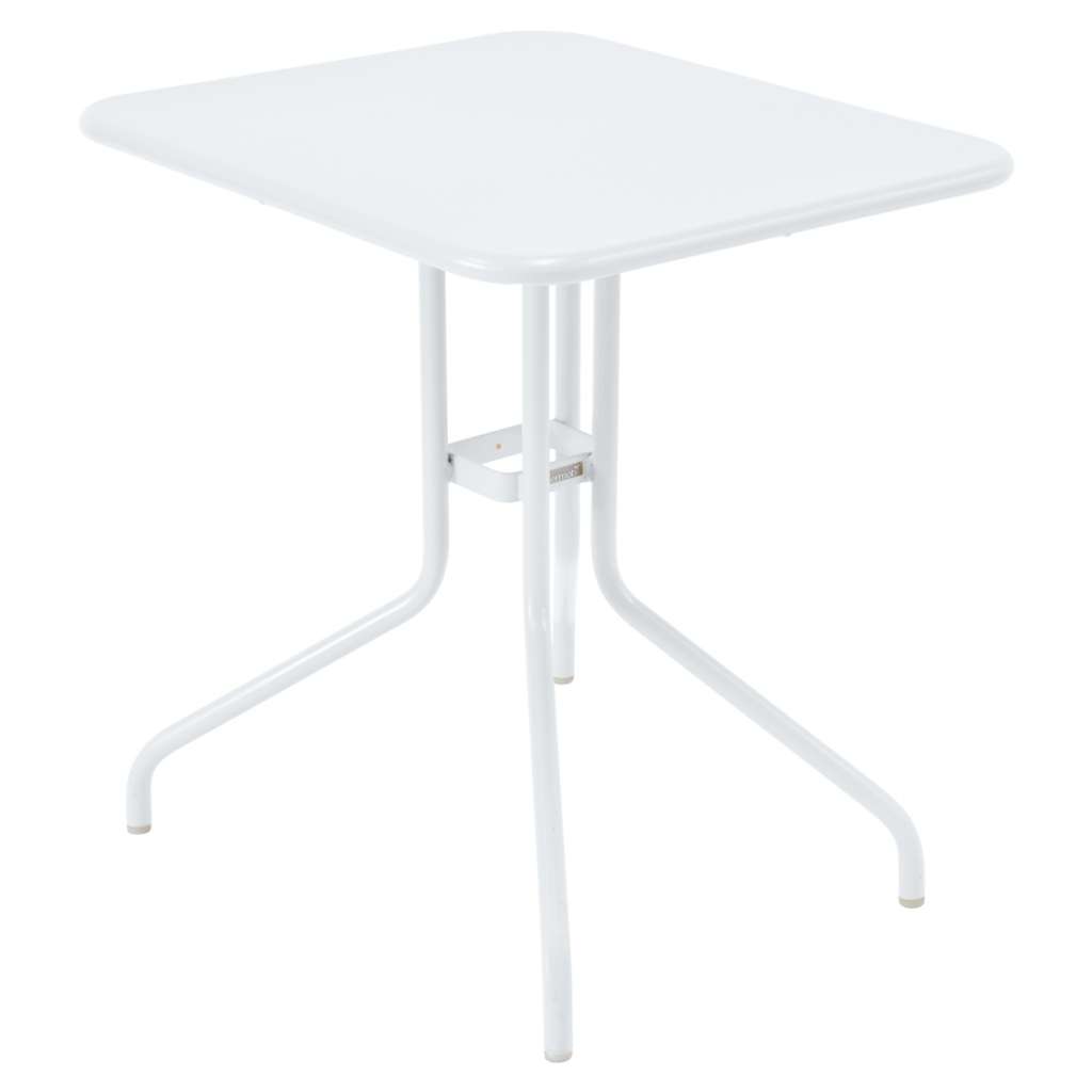 Fermob - Pétale Tisch - 01 Baumwollweiss matt - 60 x 70 cm - outdoor