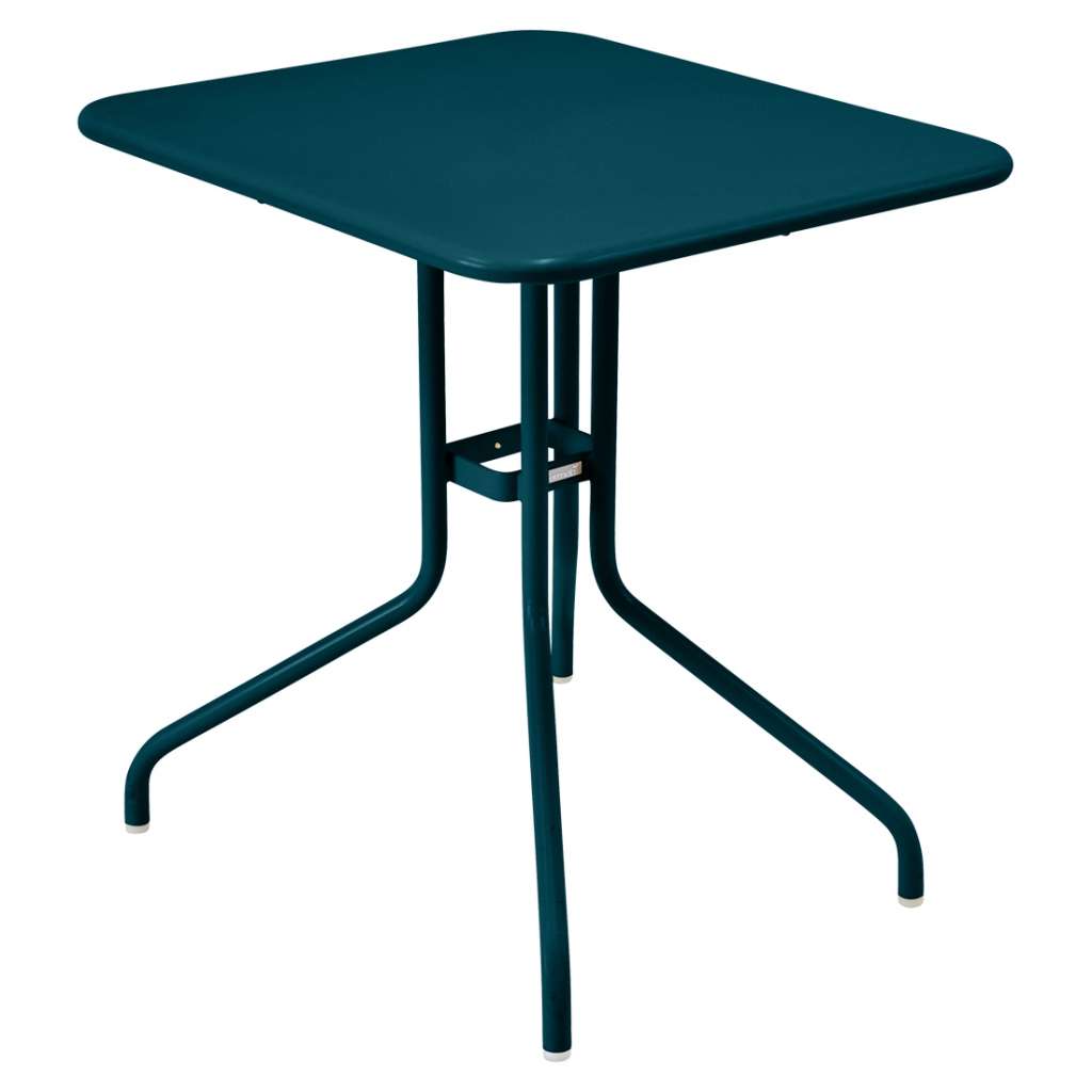 Fermob - Pétale Tisch - 21 Acapulcoblau - 60 x 70 cm - outdoor