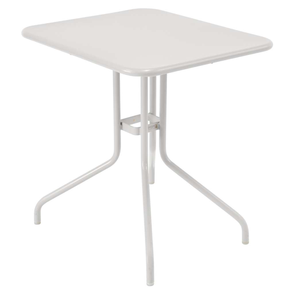 Fermob - Pétale Tisch - 38 Metallgrau satiniert - 60 x 70 cm - outdoor