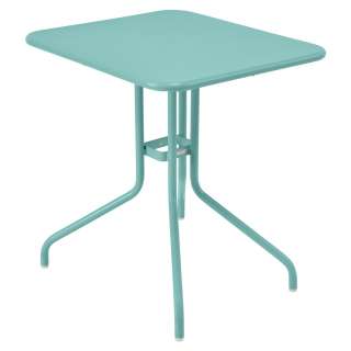 Fermob - Pétale Tisch - 46 Lagunenblau satiniert - 60 x 70 cm - outdoor