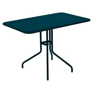 Fermob - Pétale Tisch - 21 Acapulcoblau - 110 x 70 cm - outdoor