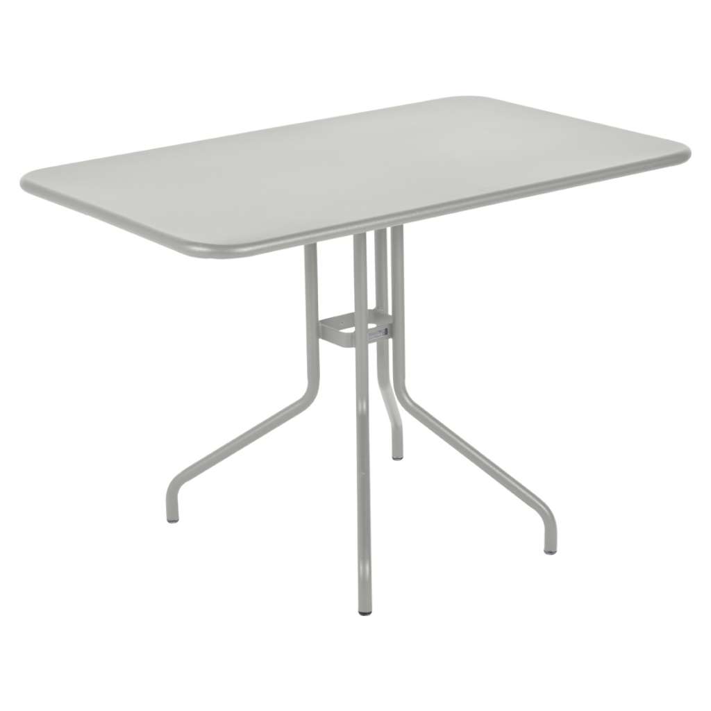 Fermob - Pétale Tisch - 38 Metallgrau satiniert - 110 x 70 cm - outdoor