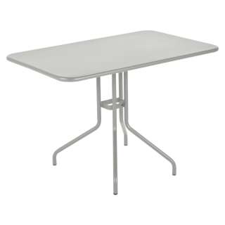Fermob - Pétale Tisch - 38 Metallgrau satiniert - 110 x 70 cm - outdoor